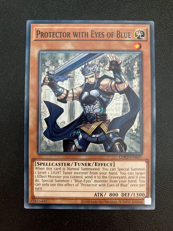 Yugioh Protector with Eyes of Blue LDK2-ENK07 Common Unlimited Edition NM