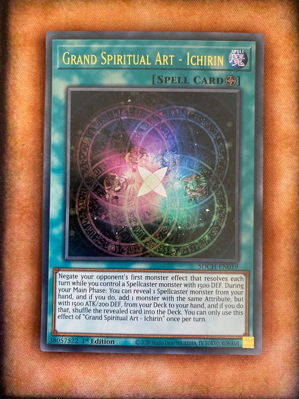 Yugioh Grand Spiritual Art - Ichirin SDCH-EN019 Ultra Rare 1st Edition NM