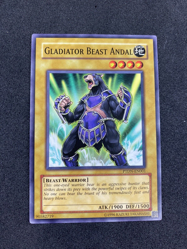 Yugioh Gladiator Beast Andal PTDN-EN001 Common VLP-NM