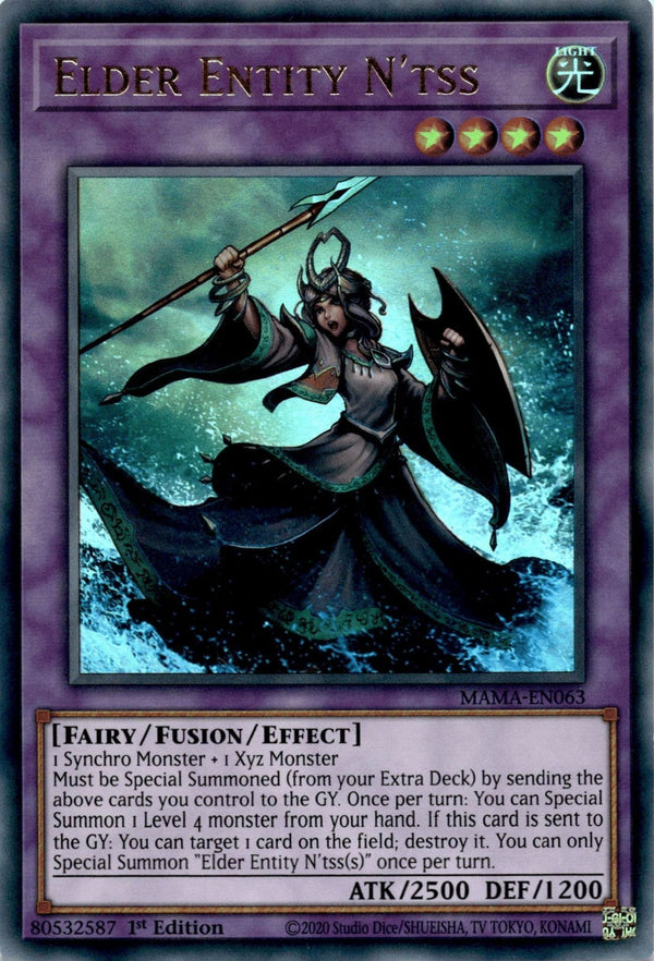 Yugioh Elder Entity N'tss MAMA-EN063 Ultra Rare 1st Edition NM