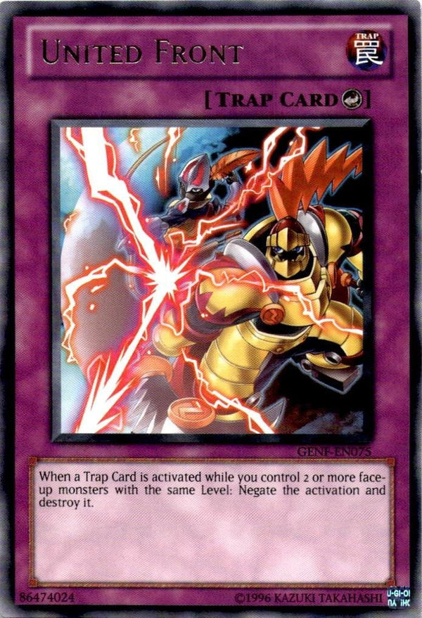 Yugioh United Front GENF-EN075 Rare Unlimited Edition VLP/NM