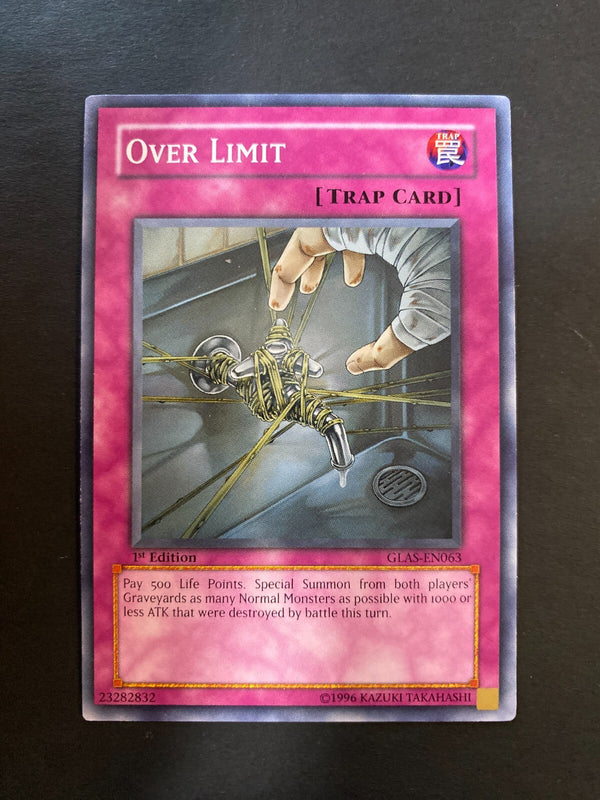 Yugioh Over Limit GLAS-EN063 Common 1st Edition NM