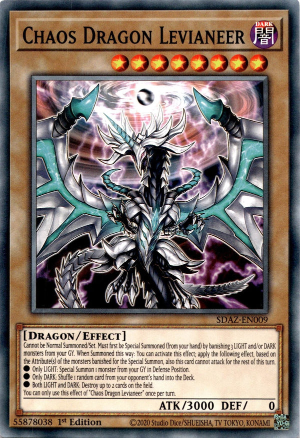 Yugioh Chaos Dragon Levianeer SDAZ-EN009 Common 1st Edition NM
