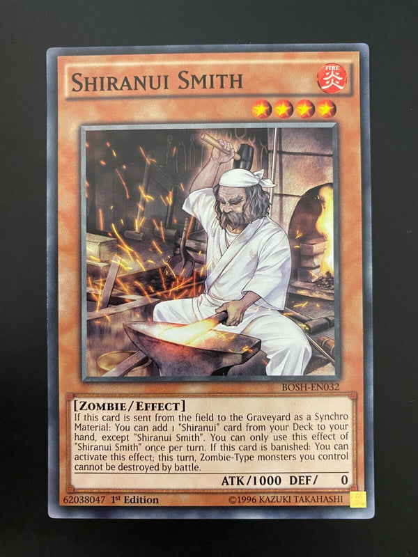 Yugioh Shiranui Smith BOSH-EN032 Common 1st Edition NM/MINT