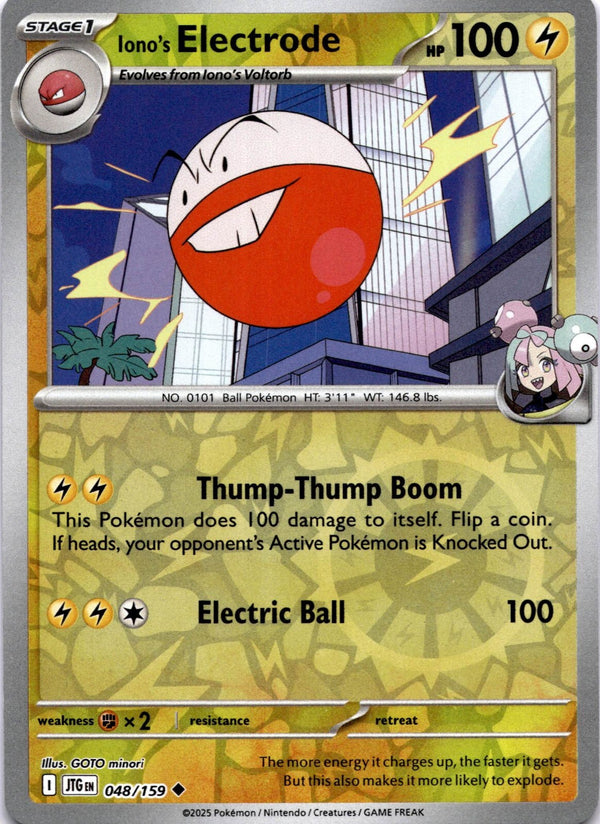 Pokemon Iono's Electrode 048/159 Journey Together Reverse Holo NM