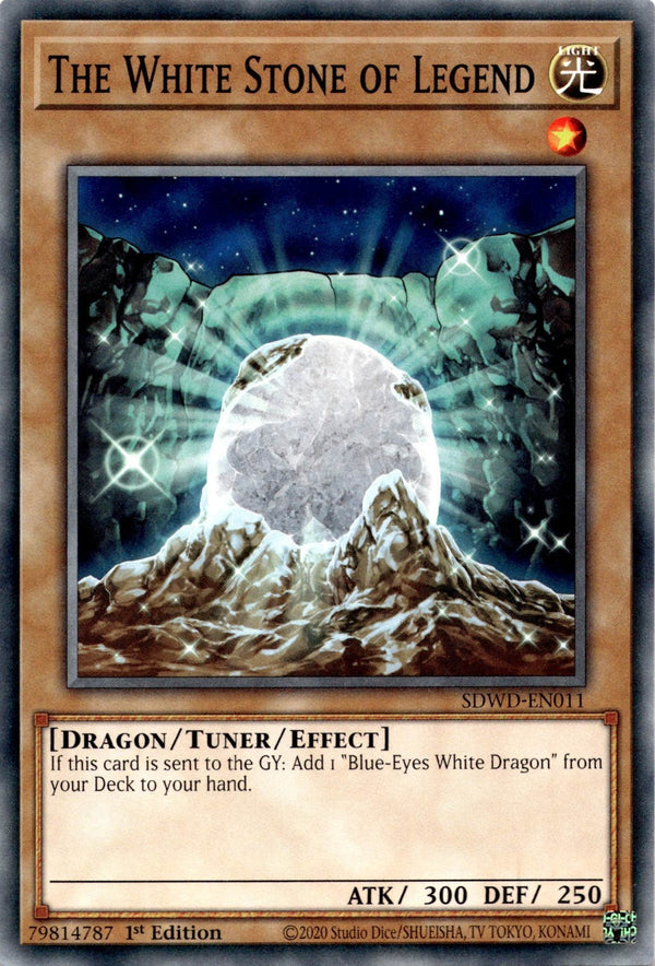 Yugioh The White Stone of Legend SDWD-EN011 Common 1st Edition NM