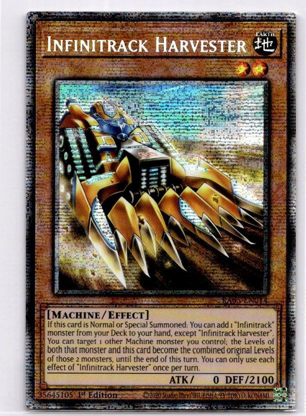 Yugioh Infinitrack Harvester RA05-EN014 NA Print Starlight Rare 1st Edition NM