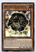Yugioh Ancient Gear Gadget SR03-EN000 Ultra Rare 1st Ed VERY DAMAGED (CREASES)