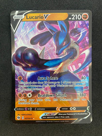 Pokemon Lucario V 027/073 Champions Path Full Art Holo MINT