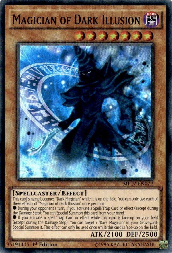 Yugioh Magician of Dark Illusion MP17-EN072 Super Rare 1st Edition NM