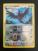 Pokemon Corvisquire 151/202 Sword Shield Base Reverse Holo MINT