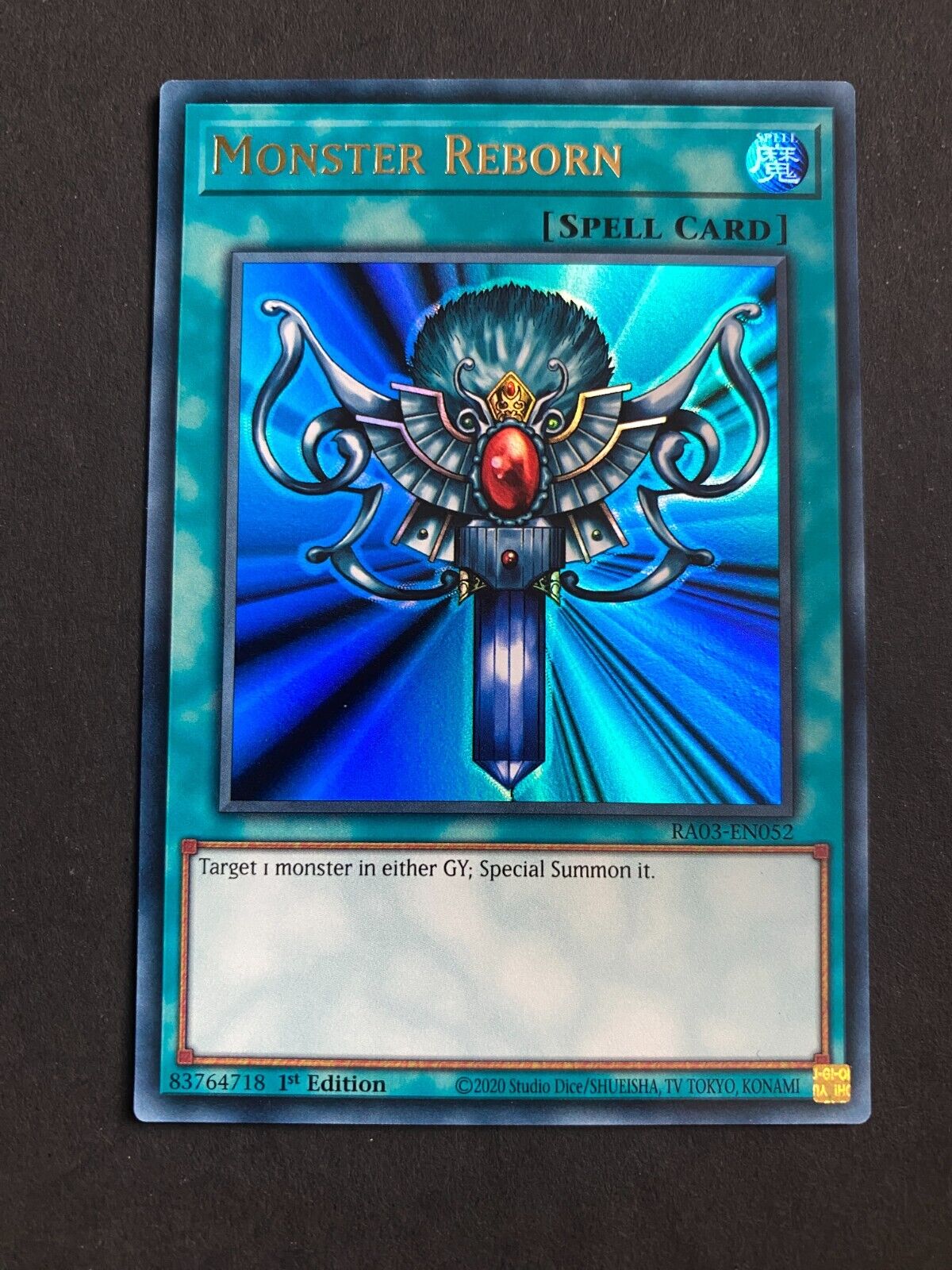 Yugioh Monster Reborn RA03-EN052 Ultra Rare 1st Edition NM