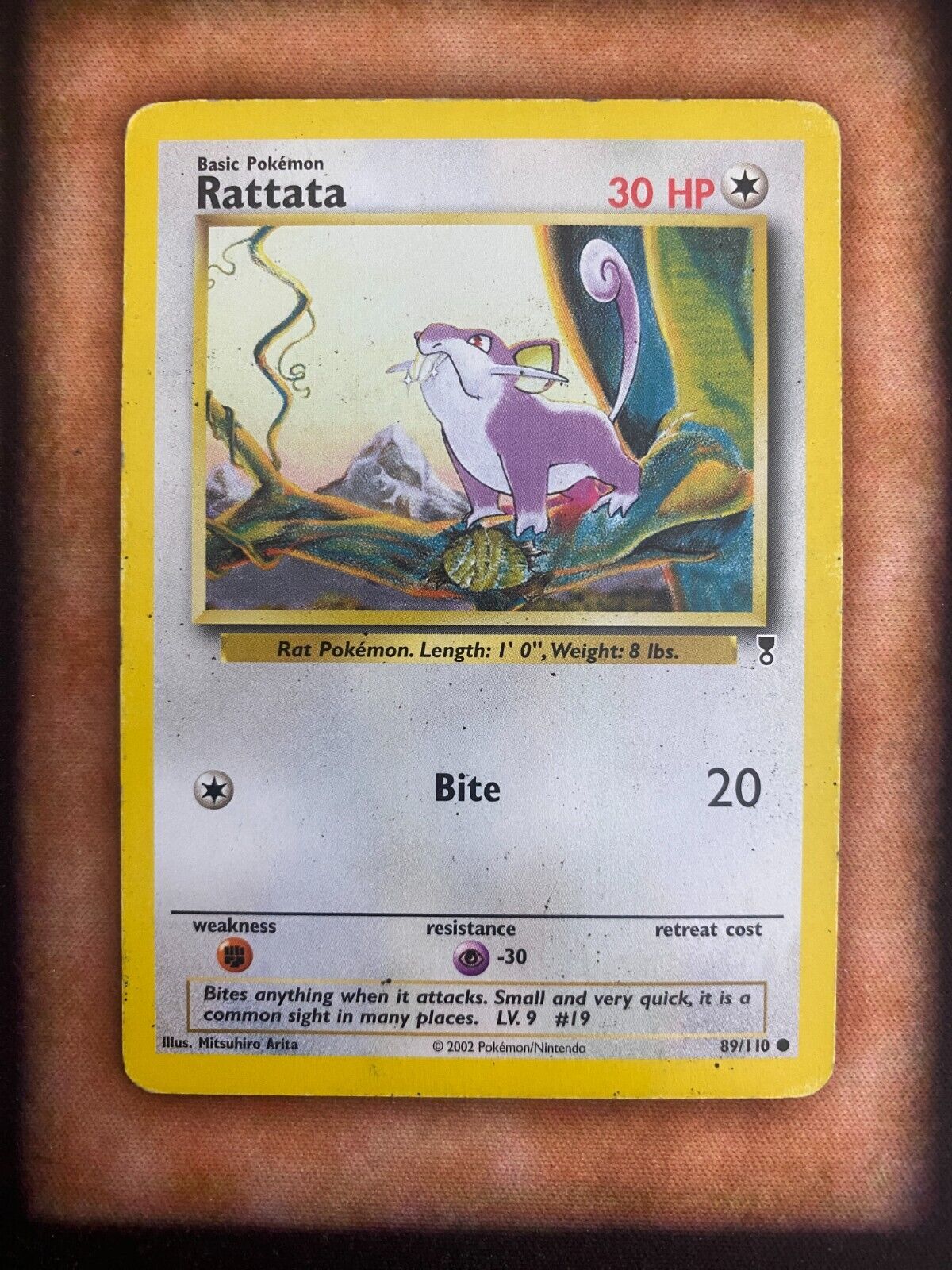 Pokemon Rattata 89/110 Legendary Collection HP