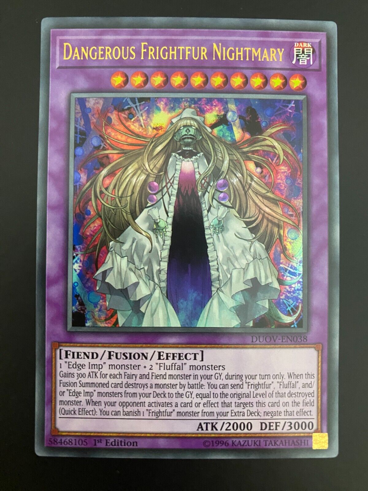 Yugioh Dangerous Frightfur Nightmary DUOV-EN038 1st Edition Ultra Rare NM