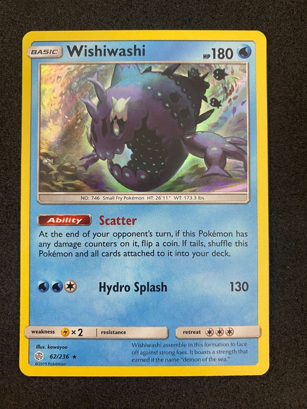 Pokemon Wishiwashi 62/236 Cosmic Eclipse  Holo NM