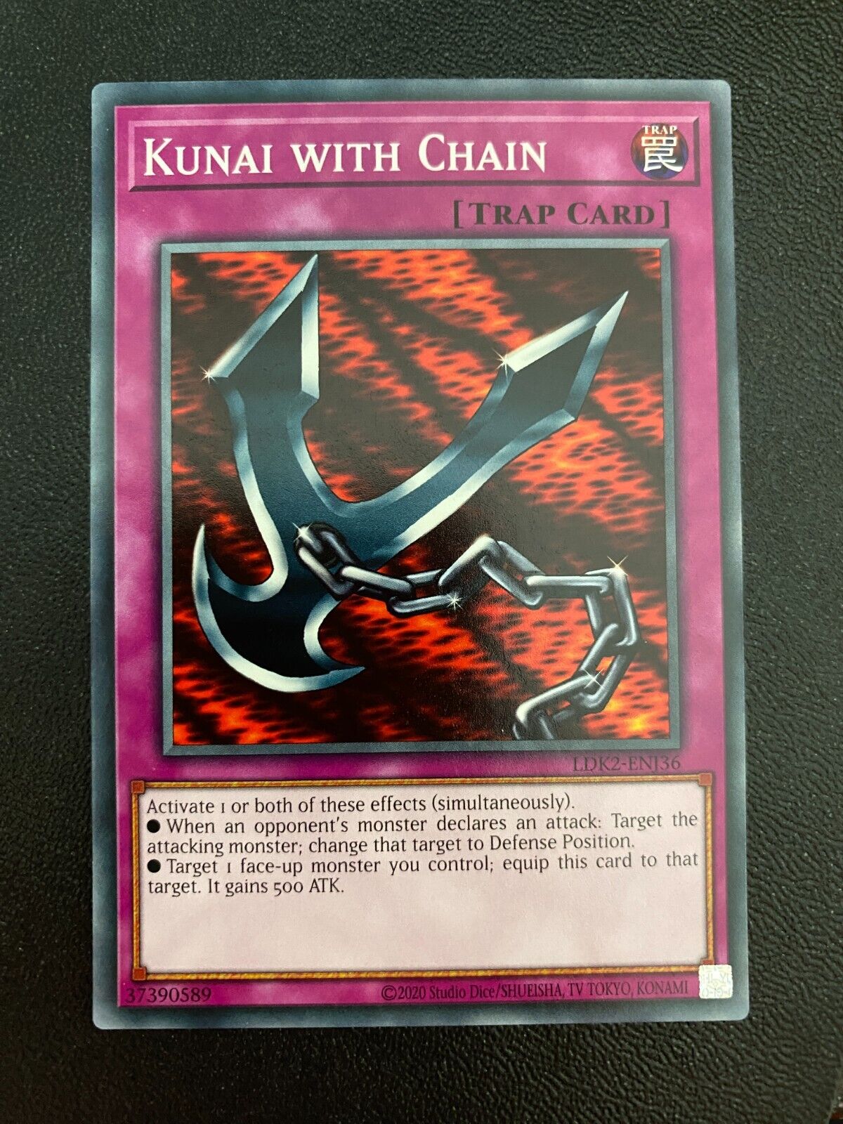 Yugioh Kunai with Chain LDK2-ENJ36 Common Unlimited Edition NM