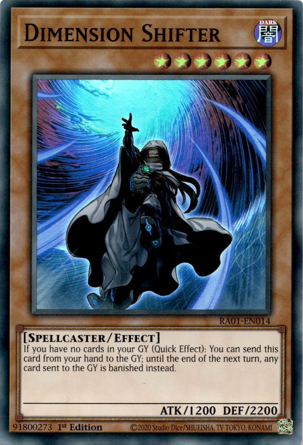 Yugioh Dimension Shifter RA01-EN014 Super Rare 1st Edition NM