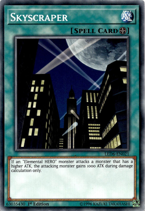 Yugioh Skyscraper LED6-EN021 Common 1st Edition LP