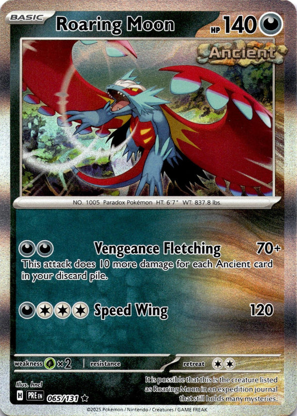 Pokemon Roaring Moon 065/131 Prismatic Evolutions Holo NM