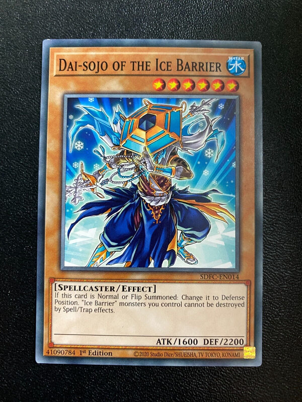 Yugioh Dai-sojo of the Ice Barrier SDFC-EN014 Common 1st Edition NM