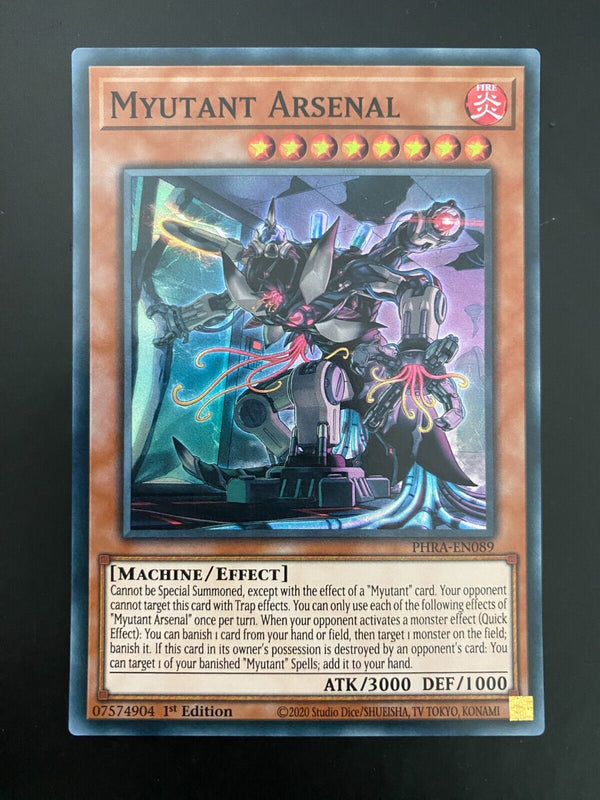 Yugioh Myutant Arsenal PHRA-EN089 Super Rare 1st Edition NM/MINT