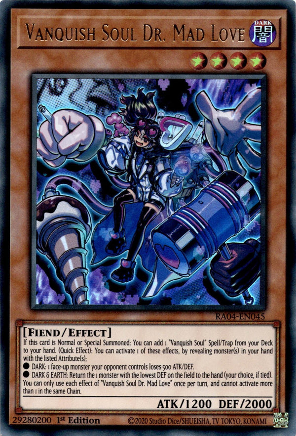 Yugioh Vanquish Soul Dr. Mad Love RA04-EN045 Ultra Rare 1st Edition NM