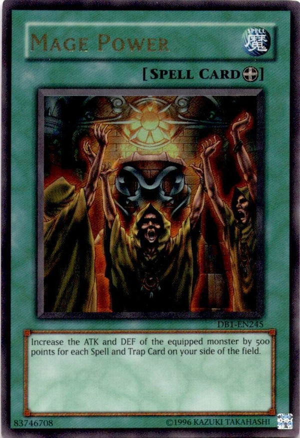 Yugioh Mage Power DB1-EN245 Ultra Rare Unlimited Edition LP