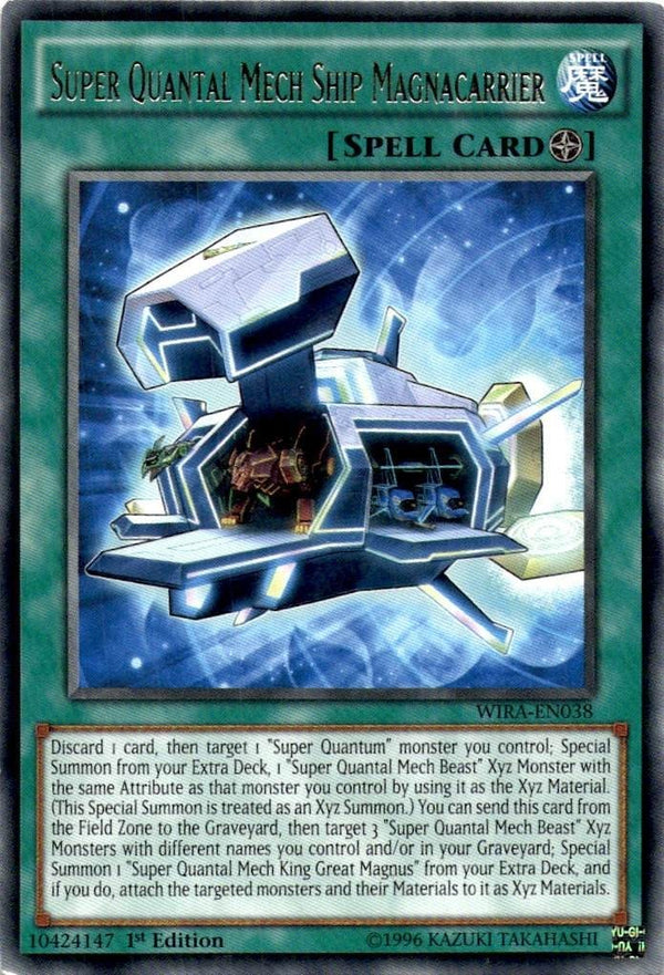 Yugioh Quantal Mech Ship Magnacarrier WIRA-EN038 Rare 1st Edition LP