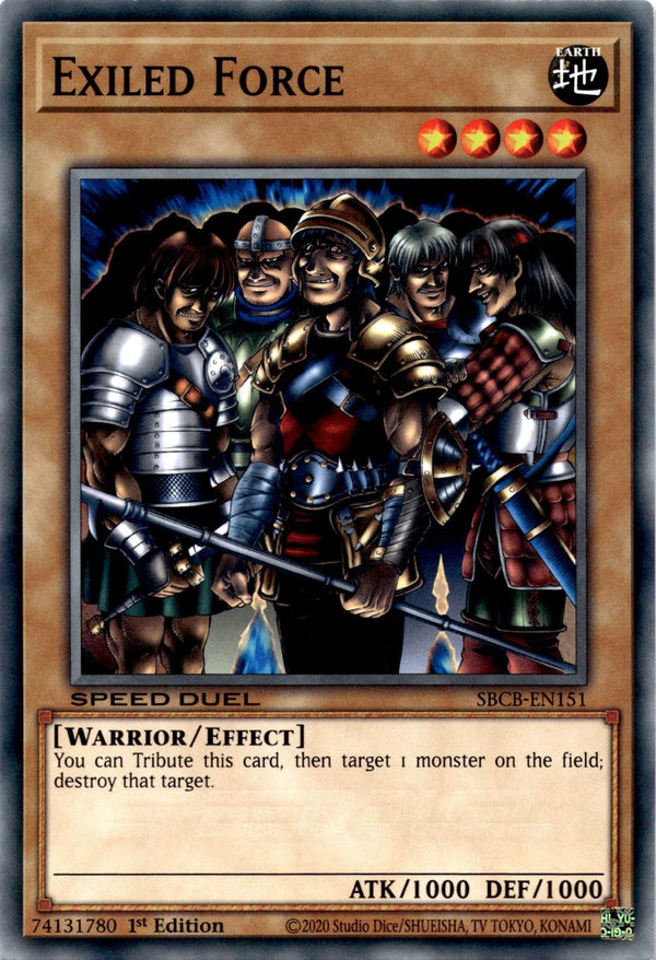 Yugioh Exiled Force SBCB-EN151 Speed Duel Common 1st Edition NM