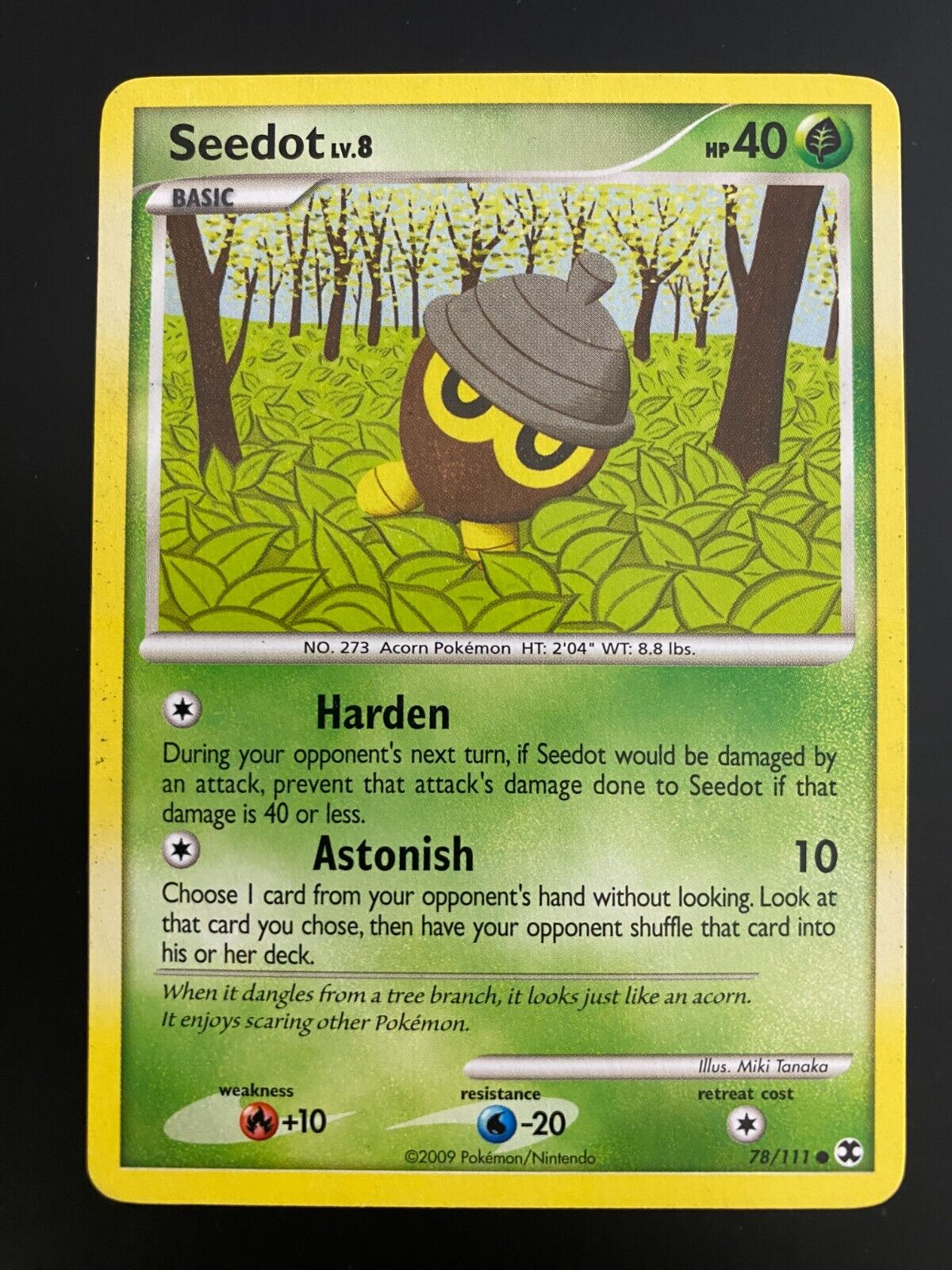 Pokemon Seedot 78/111 Rising Rivals Non Holo MP-LP