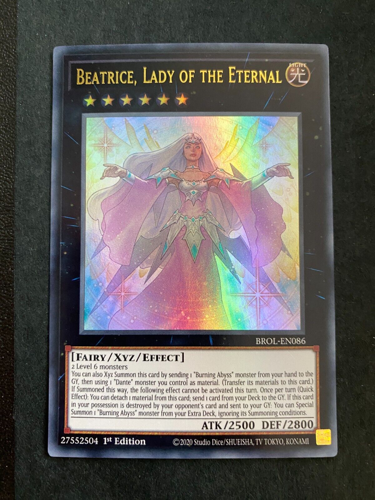 Yugioh Beatrice, Lady of the Eternal BROL-EN086 Ultra Rare 1st Edition NM