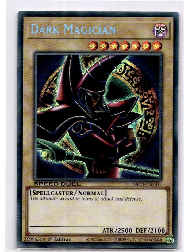 Yugioh Dark Magician SBC1-ENG01 Secret Rare 1st Edition NM
