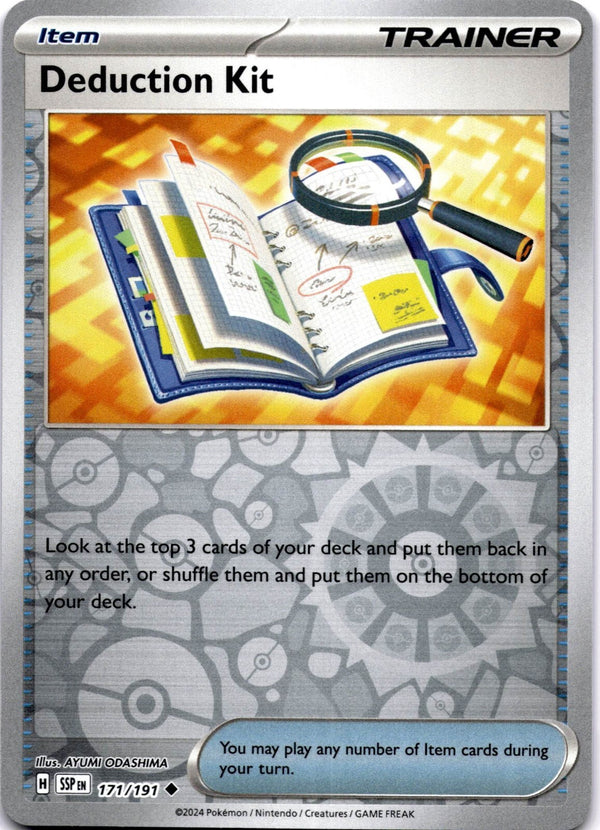 Pokemon Deduction Kit 171/191 Suring Sparks Reverse Holo NM