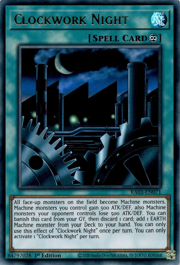 Yugioh Clockwork Night RA03-EN071 Ultra Rare 1st Edition NM