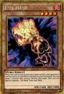 Yugioh Fire Hand PGL3-EN022 Premium Gold Rare 1st Edition LP