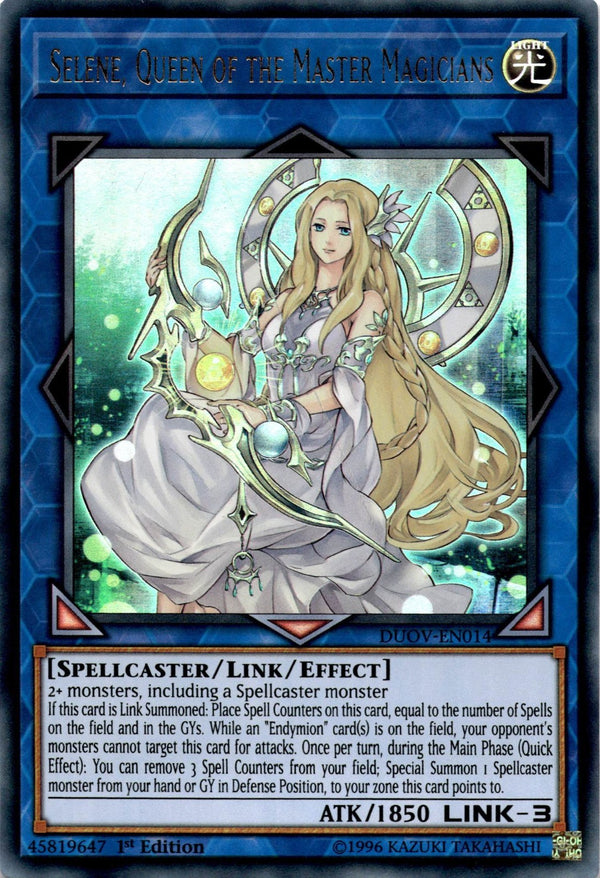 Yugioh Selene, Queen of the Master Magicians DUOV-EN014 Ultra Rare 1st Ed NM