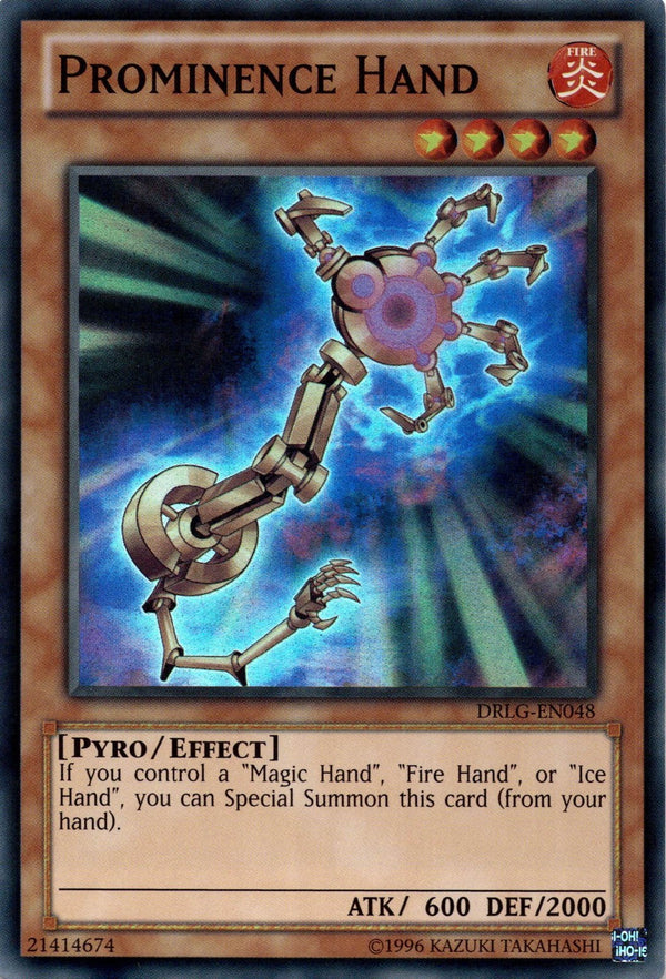Yugioh Prominence Hand DRLG-EN048 Super Rare Unlimited Edition NM