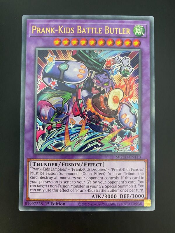 Yugioh Prank-Kids Battle Butler MGED-EN113 1st Edition MINT