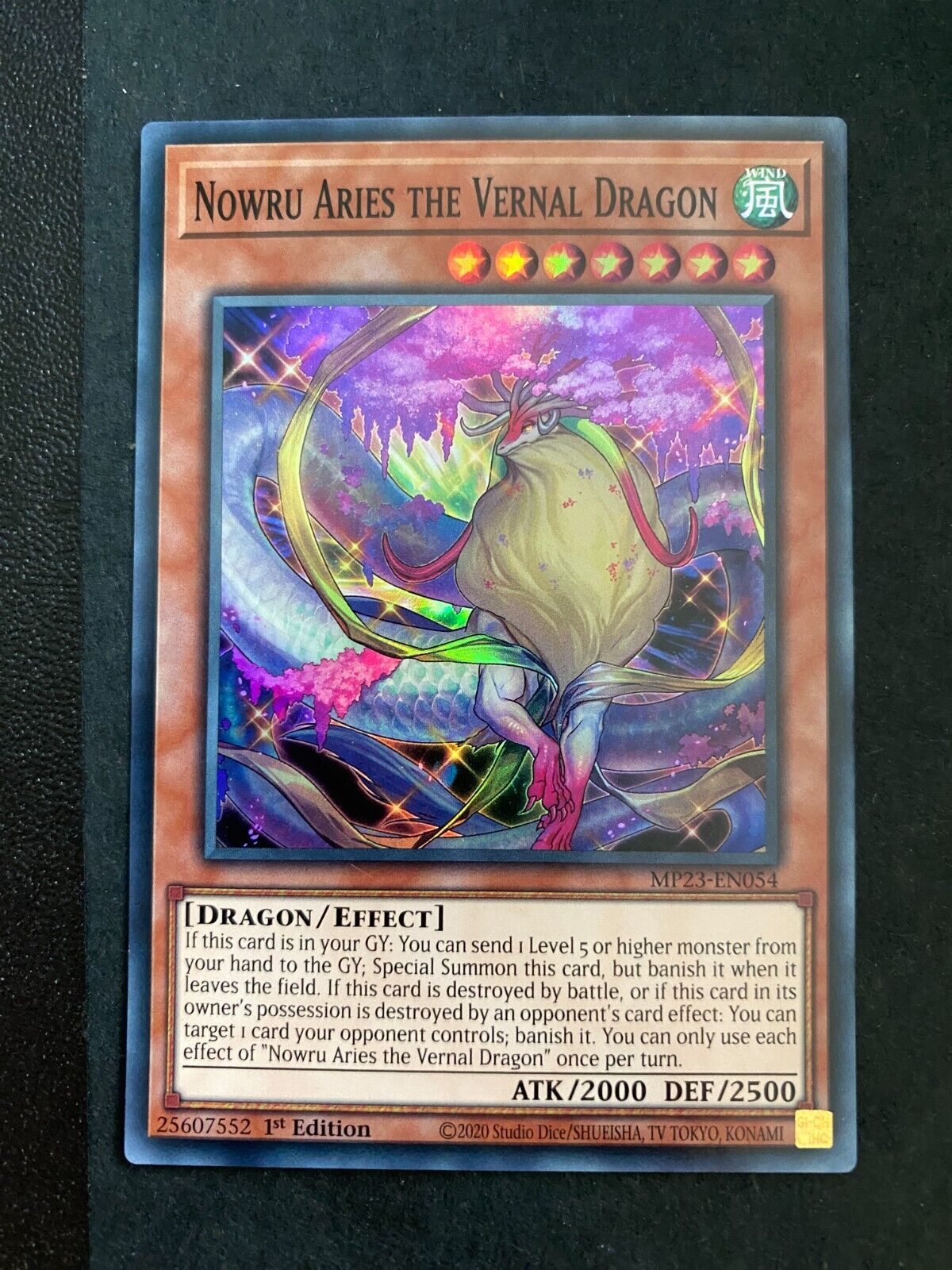 Yugioh Nowru Aries the Vernal Dragon MP23-EN054 Super Rare 1st Edition NM