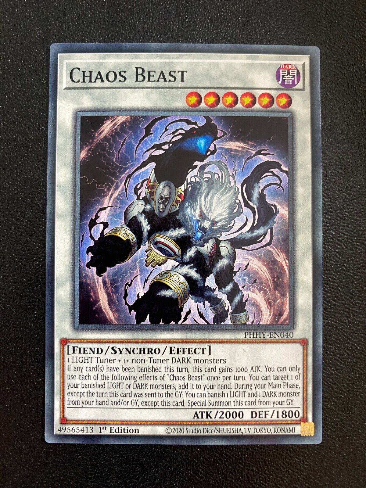 Yugioh Chaos Beast PHHY-EN040 Common 1st Edition NM