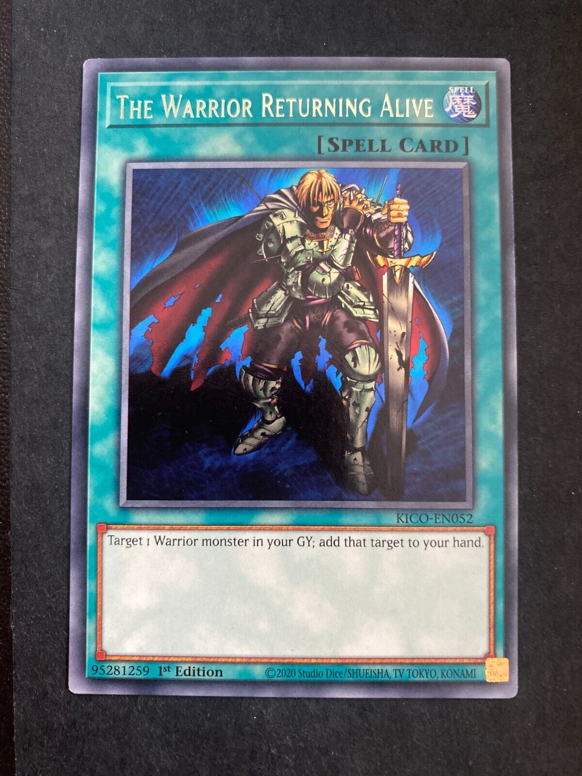 Yugioh The Warrior Returning Alive KICO-EN052 Rare 1st Edition VLP/NM