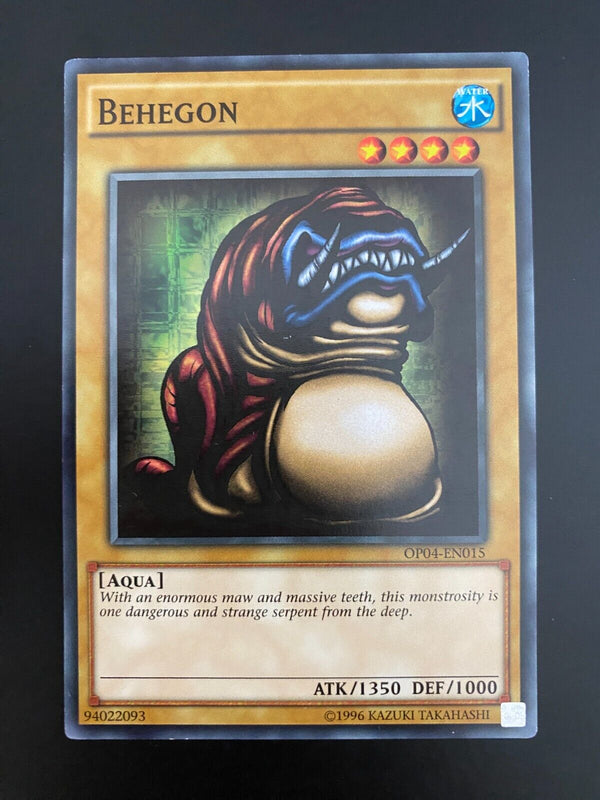 Yugioh Behegon OP04-EN015 Unlimited Edition NM