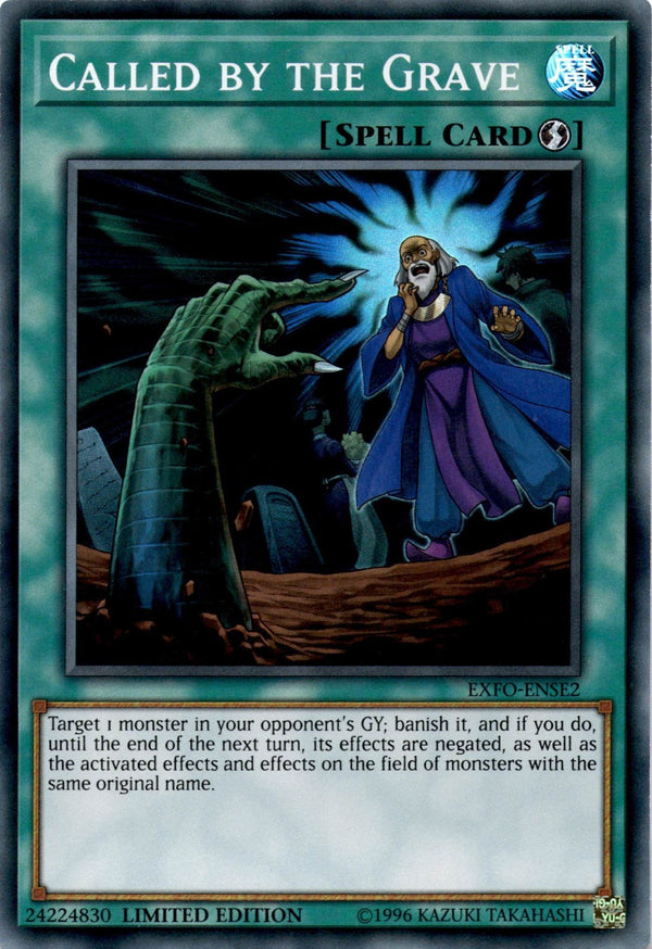 Yugioh Called by the Grave EXFO-ENSE2 Super Rare 1st Edition MP/LP