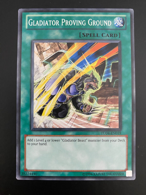 Yugioh Gladiator Proving Ground TU04-EN019 Unlimited Edition VLP/NM