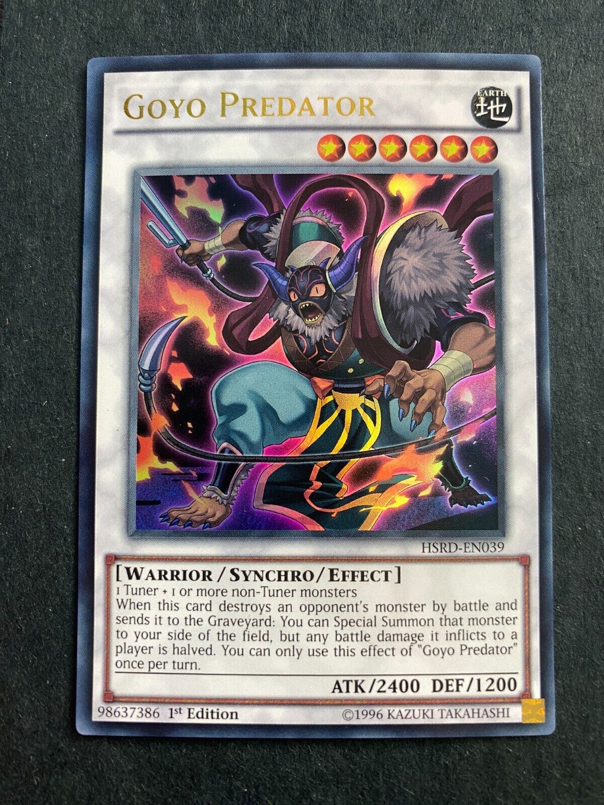 Yugioh Goyo Predator HSRD-EN039 Ultra Rare 1st Edition NM