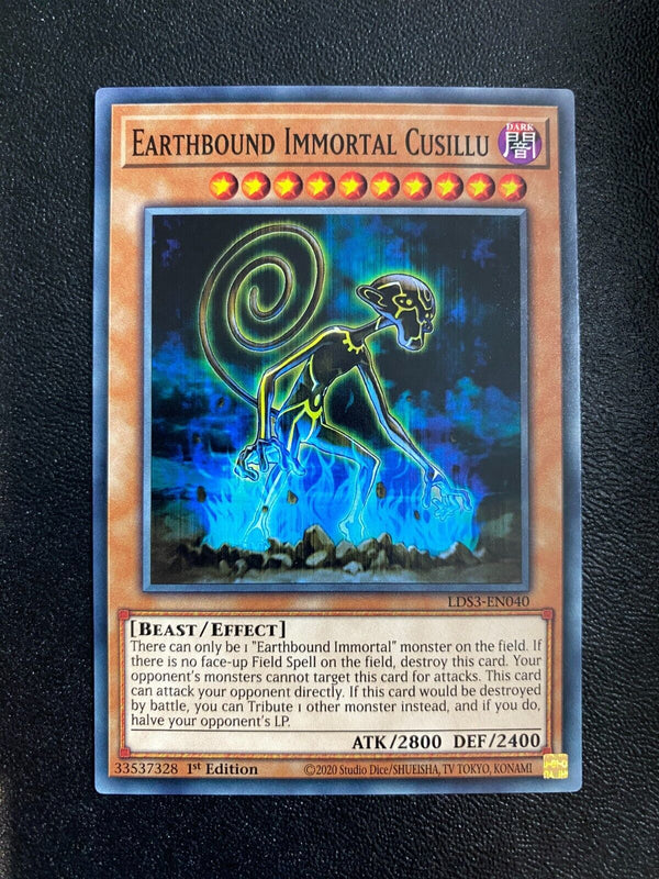 Yugioh Earthbound Immortal Cusillu LDS3-EN040 Common 1st Edition NM