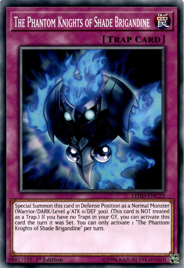 Yugioh The Phantom Knights of Shade Brigandine LEHD-ENC25 Common 1st Edition NM