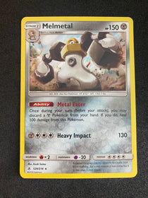 Pokemon Melmetal 129/214 Unbroken Bonds Holo NM