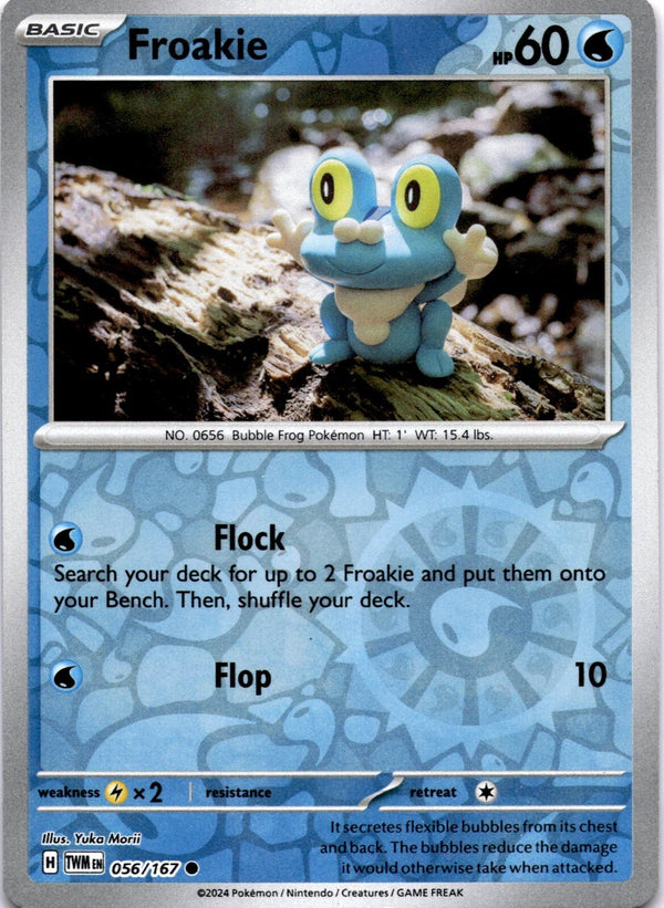 Pokemon Froakie 056/167 Twilight Masquerade Reverse Holo NM