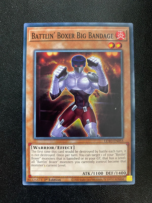 Yugioh Battlin' Boxer Big Bandage LD10-EN055 Common 1st Edition NM